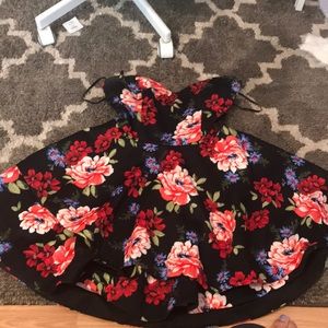 sweetheart neckline flower dress